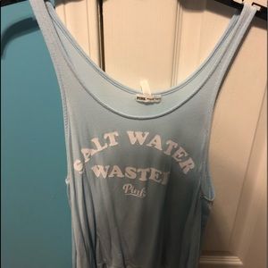 Light blue Pink tank top